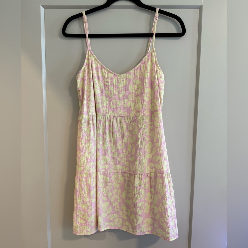 Show Me Your Mumu Caroline Mini Dress Lemonade Cheetah, size M, like new! - Picture 2 of 6